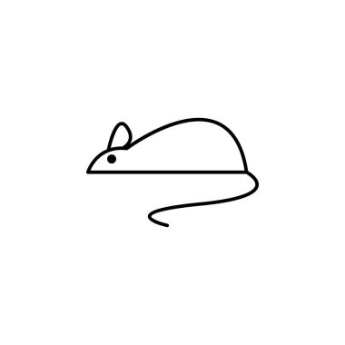mouse icon. Element of scientifics study icon for mobile concept and web apps. Thin line mouse icon can be used for web and mobile on white background