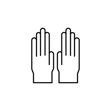 gloves icon. Element of scientifics study icon for mobile concept and web apps. Thin line gloves icon can be used for web and mobile on white background
