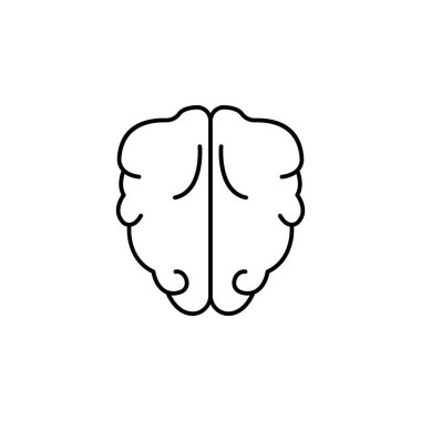 brain icon. Element of scientifics study icon for mobile concept and web apps. Thin line brain icon can be used for web and mobile on white background