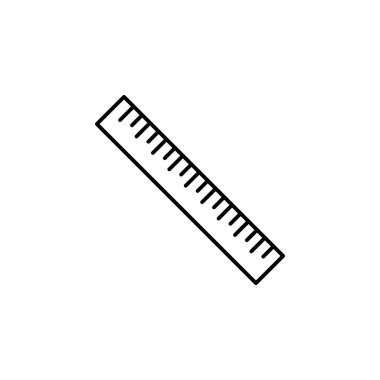 ruler icon. Element of scientifics study icon for mobile concept and web apps. Thin line ruler icon can be used for web and mobile on white background