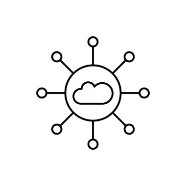 Network, SEO icon. Simple line, outline vector elements of commerce icons for ui and ux, website or mobile application on white background