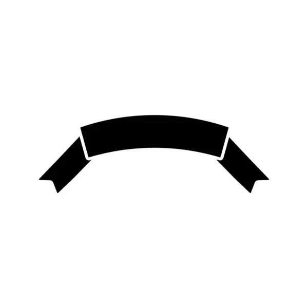 Ribbon Icon Simple Decoration Band Icons Website Mobile Application White — Vetor de Stock