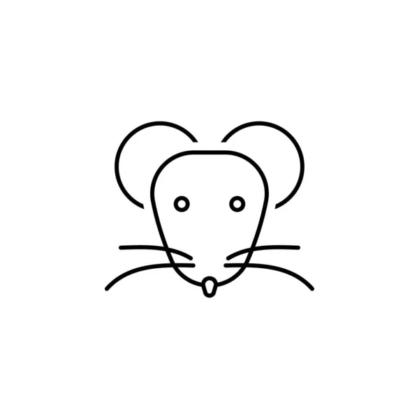 Rat Icon Element Scientifics Study Icon Mobile Concept Web Apps — Vettoriale Stock
