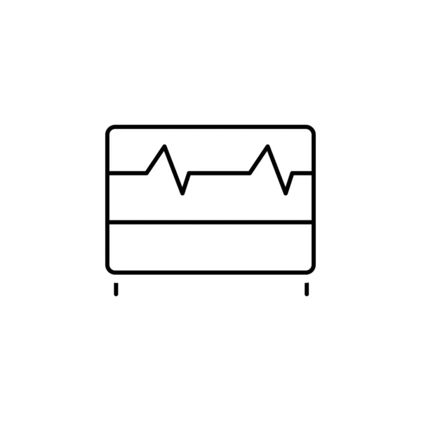 Cardiogram Icon Element Scientifics Study Icon Mobile Concept Web Apps — Stockvektor