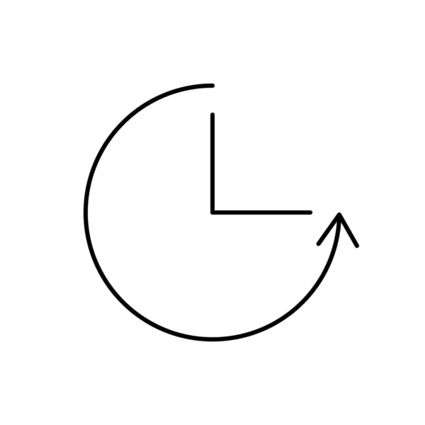 Clock Arrow Seo Icon Simple Line Outline Vector Elements Commerce — Vetor de Stock