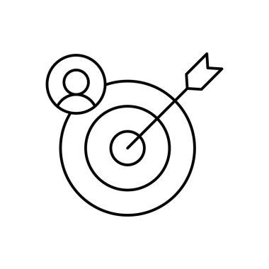 Targets, SEO icon. Simple line, outline vector elements of commerce icons for ui and ux, website or mobile application on white background
