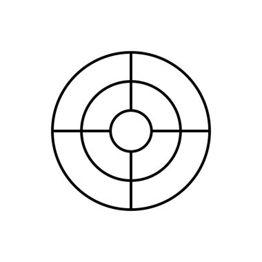 Target, SEO icon. Simple line, outline vector elements of commerce icons for ui and ux, website or mobile application on white background
