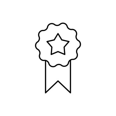 Badge, star, SEO icon. Simple line, outline vector elements of commerce icons for ui and ux, website or mobile application on white background