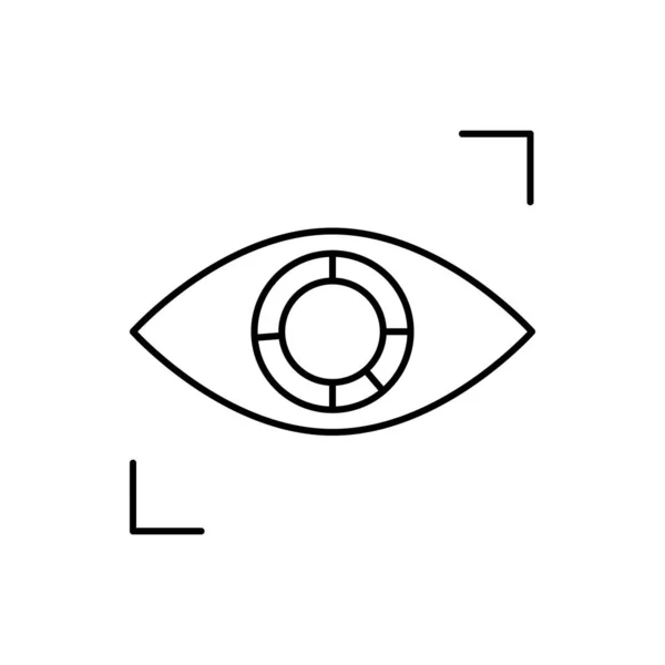 View Eye Seo Icon Simple Line Outline Vector Elements Commerce — Stockvektor