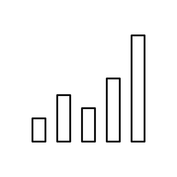 Γραφικό Διάγραμμα Εικονίδιο Seo Απλή Γραμμή Περίγραμμα Διανυσματικά Στοιχεία Του — Διανυσματικό Αρχείο