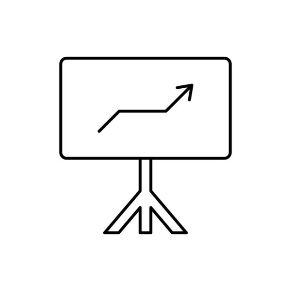 Analytics Arrow Seo Icon Simple Line Outline Vector Elements Commerce — Stockový vektor