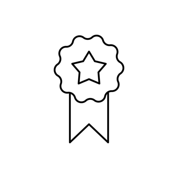 Badge Star Seo Icon Simple Line Outline Vector Elements Commerce — 스톡 벡터