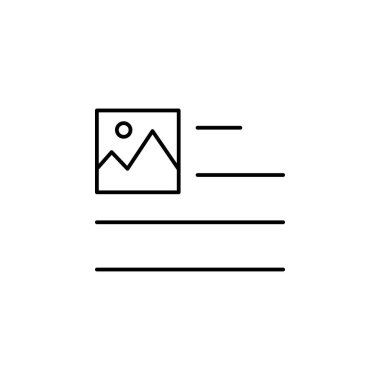 align, format, image, left icon. Element of text and sign for mobile concept and web apps icon. Thin line icon for website design and development on white background welcome background