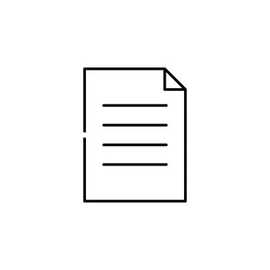 document outline icon on white background