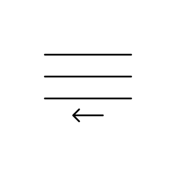 Align Format Left Move Icon Element Text Sign Mobile Concept — Vetor de Stock