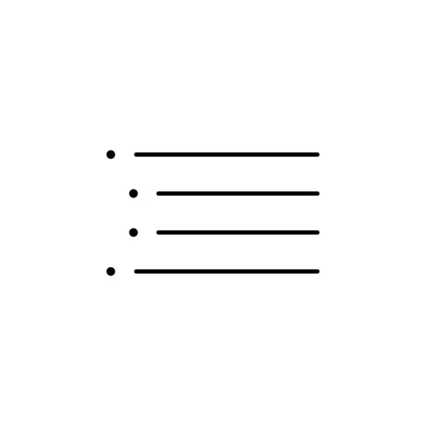 Format Indent List Icon Element Text Sign Mobile Concept Web — Image vectorielle