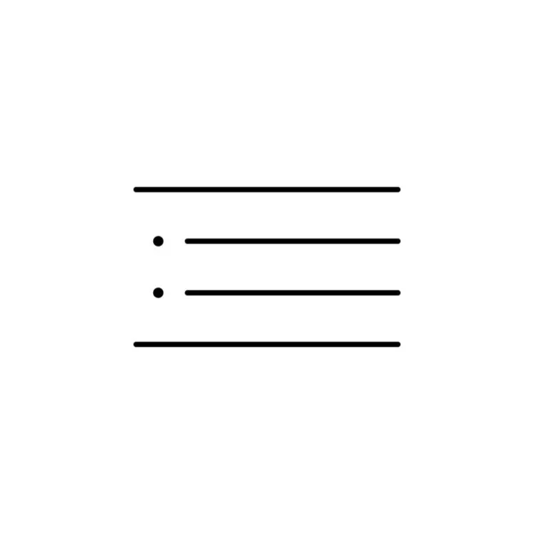 Format Indent List Icon Element Text Sign Mobile Concept Web — ストックベクタ