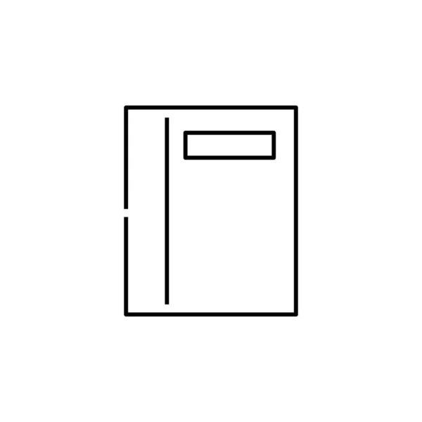 Notebook Outline Icon White Background — 图库矢量图片