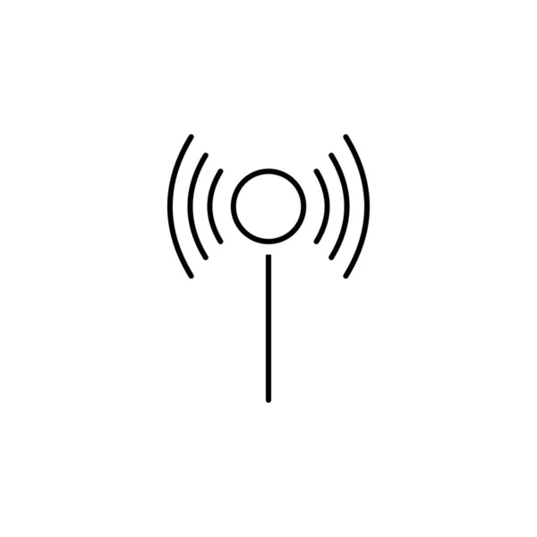 antenna outline icon on white background