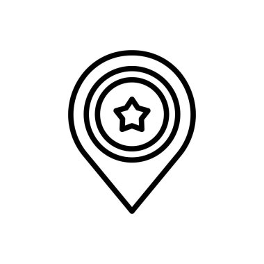 Placeholder USA icon. Simple line, outline vector elements of America icons for ui and ux, website or mobile application on white background