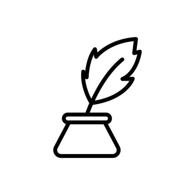 Write ink USA flag icon. Simple line, outline vector elements of America icons for ui and ux, website or mobile application on white background