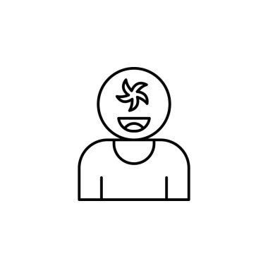 Hallucinogen icon. Simple line, outline vector of addiction icons for ui and ux, website or mobile application on white background