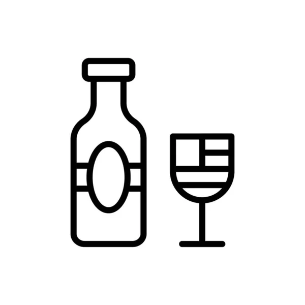 Drink Alcohol Goblet Icon Simple Line Outline Vector Elements America — Stockvector