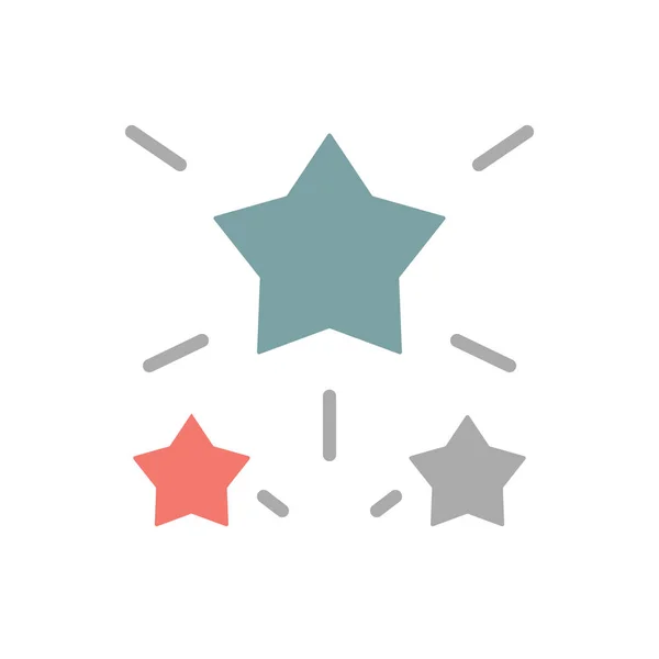 Party Stars 4Th July Icon Simple Color Vector Elements America — 스톡 벡터