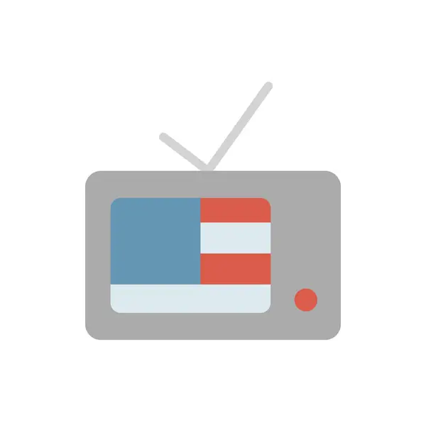 Usa Flag Icon Simple Color Vector Elements America Icons Website —  Vetores de Stock