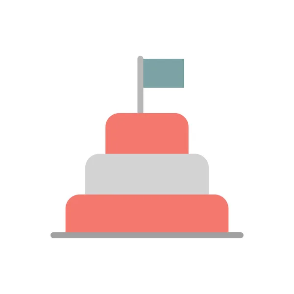 Cake Usa Flag Icon Simple Color Vector Elements America Icons — Wektor stockowy