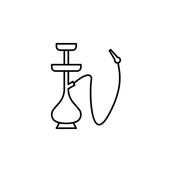 Hookah Icon Simple Line Outline Vector Addiction Icons Website Mobile — Vettoriale Stock