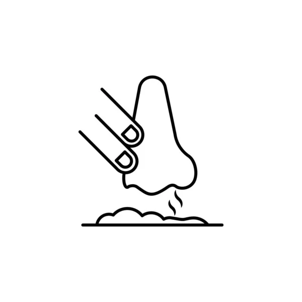 Smell Cocaine Icon Simple Line Outline Vector Addiction Icons Website — Image vectorielle