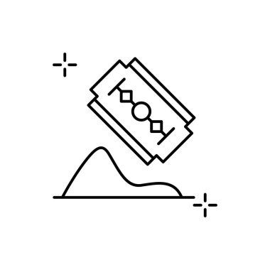Cocaine, addictions icon. Simple line, outline vector elements of addictive human for ui and ux, website or mobile application on white background