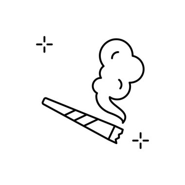 Joint, cigarette, addictions icon. Simple line, outline vector elements of addictive human for ui and ux, website or mobile application on white background