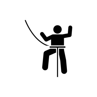 Man travel sport fight icon. Element of pictogram adventure illustration vector
