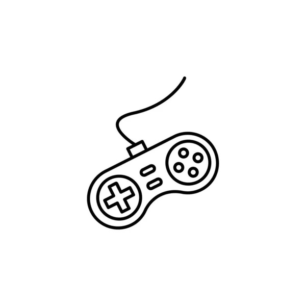 Gamepad Джойстик Упрощенная Линия Обозначение Вектора Зависимости Сайт Мобильное Приложение — стоковый вектор