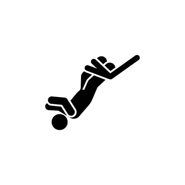 Man Adventure Bungee Jumping Icon Element Pictogram Adventure Illustration Vector — 图库矢量图片