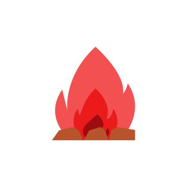 campfire, hot, burn icon. Element of color African safari icon. Premium quality graphic design icon. Signs and symbols collection icon for websites, web design on white background