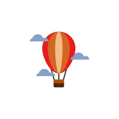 hot air balloon icon. Element of color African safari icon. Premium quality graphic design icon. Signs and symbols collection icon for websites, web design on white background