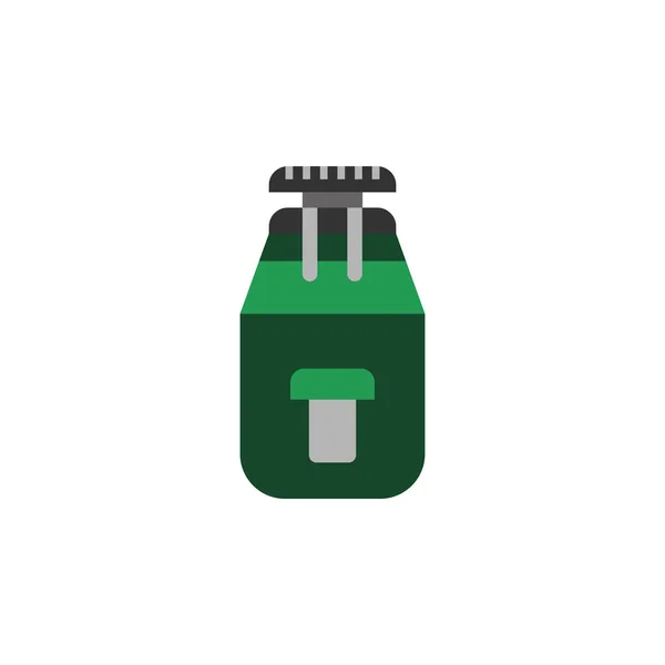 Canteen Flask Water Bottle Icon Element Color African Safari Icon — 스톡 벡터