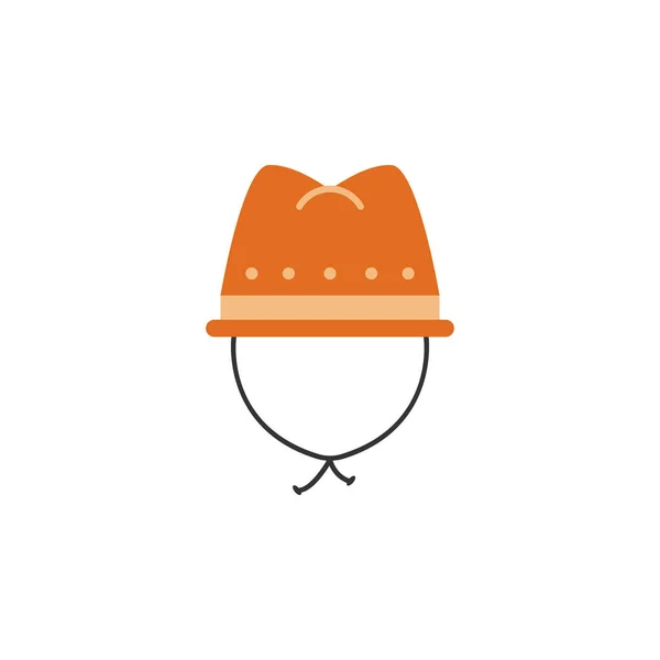 Explorer Hat Clothing Icon Element Color African Safari Icon Premium — Archivo Imágenes Vectoriales