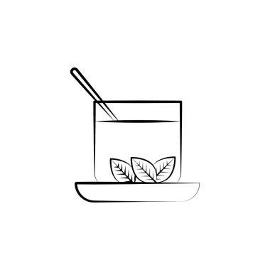 Green tea, Herbal tea icon. Element of alternative medicine icon for mobile concept and web apps. Thin line Green tea, Herbal tea icon can be used for web and mobile on white background