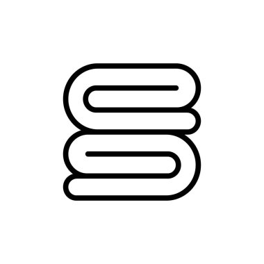 Towel alternative medicine icon. Simple line, outline vector elements of alternative medicine icons for ui and ux, website or mobile application on white background