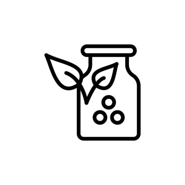 Pharmacy leaf icon. Simple line, outline vector elements of alternative medicine icons for ui and ux, website or mobile application on white background