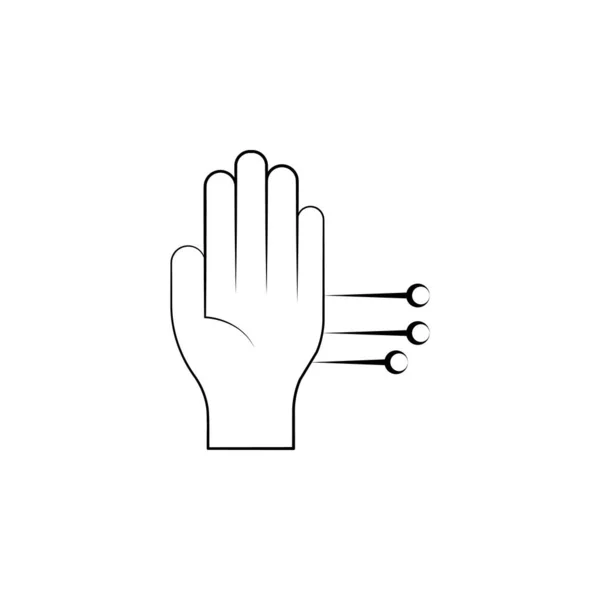 Hand Needle Alternative Medicine Icon Element Alternative Medicine Icon Mobile — Stok Vektör