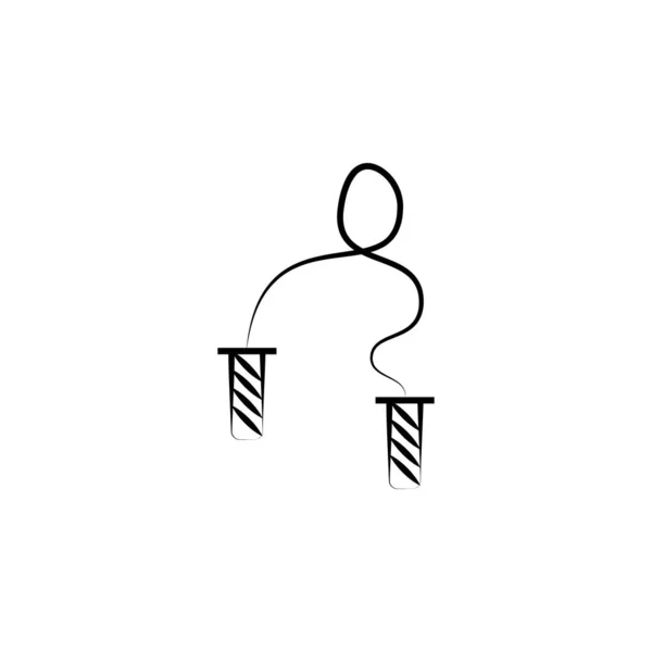 Jumping Rope Icon Element Alternative Medicine Icon Mobile Concept Web — ストックベクタ