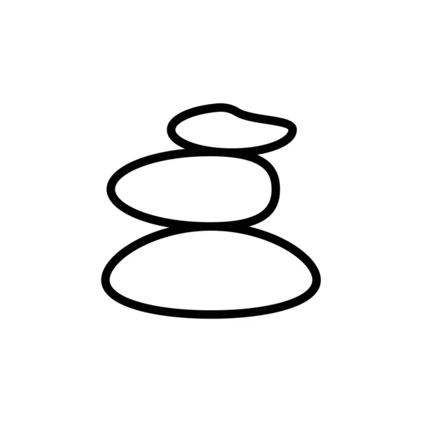 Stones alternative medicine icon. Simple line, outline vector elements of alternative medicine icons for ui and ux, website or mobile application on white background