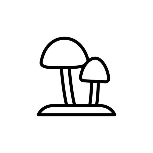 Mushroom Alternative Medicine Icon Simple Line Outline Vector Elements Alternative — ストックベクタ