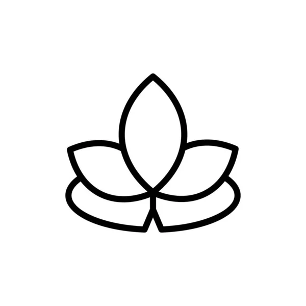 Lotus Alternative Medicine Icon Simple Line Outline Vector Elements Alternative — Wektor stockowy