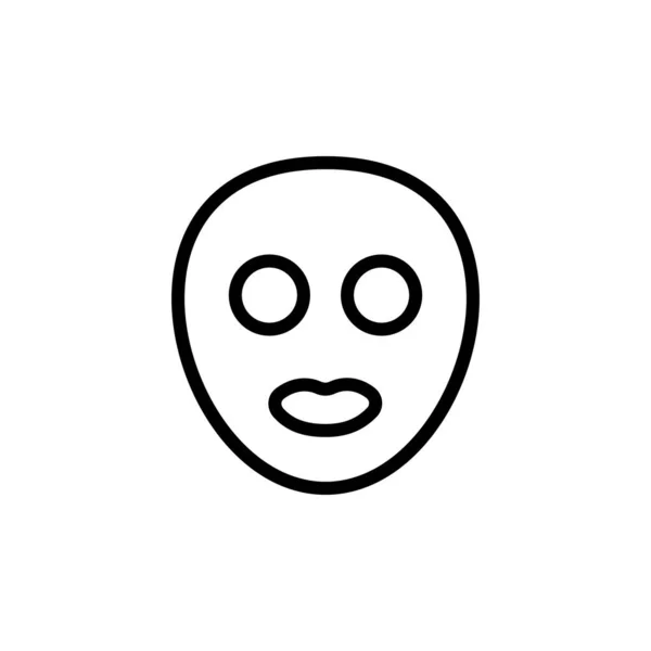 Face Mask Woman Icon Simple Line Outline Vector Elements Alternative — ストックベクタ